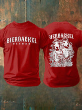 Männer Männer Männer bedrucktes Kurzarm-T-Shirt